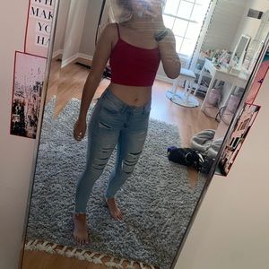 american eagle next level stretch ripped jegging